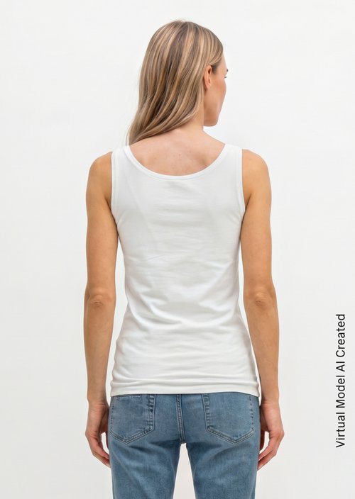 Tank top slim — White