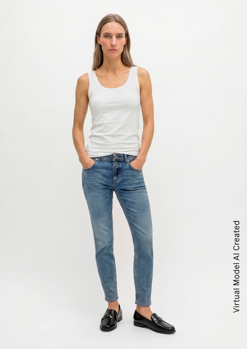 Tank top slim — White
