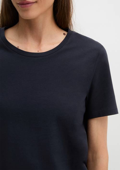 Regular round neck T-shirt Maniac Midnight in detail view