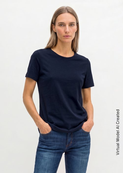 Regular round neck T-shirt — Maniac Midnight