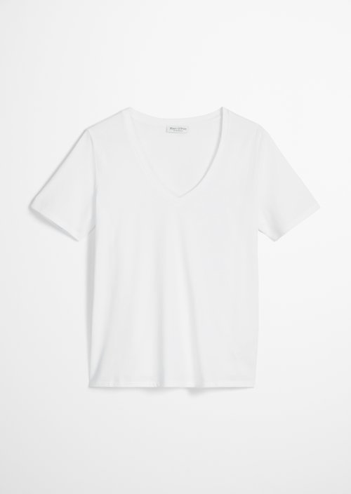 V-neck T-shirt, regular fit — White