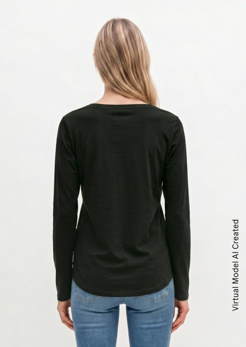 Longsleeve regular — Black