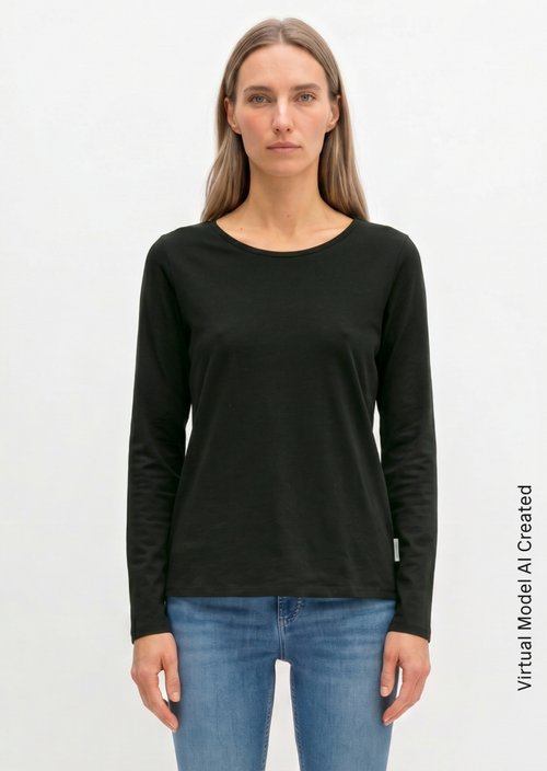 Longsleeve regular — Black