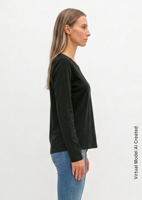 Longsleeve regular — Black