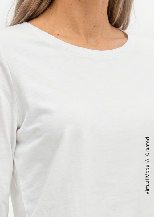 Longsleeve regular — White