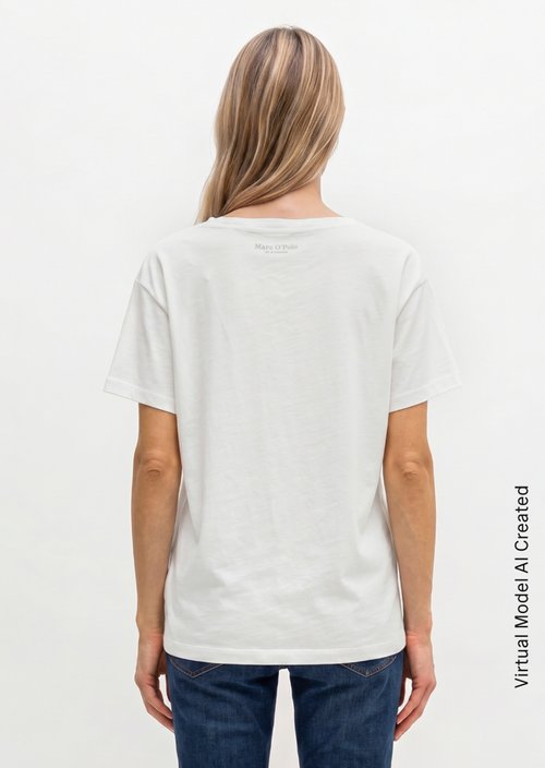 Loose basic T-shirt — White