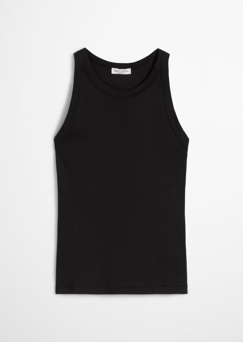 Regular tank top — Black