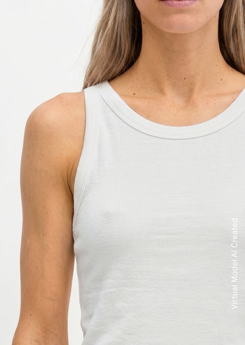 Regular tank top — White