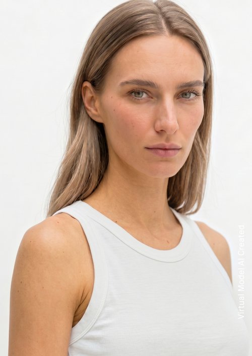 Regular tank top — White