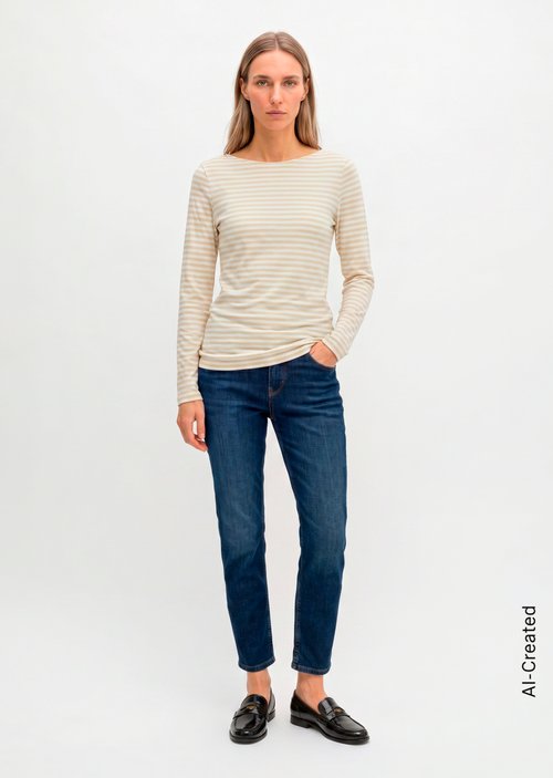 Longsleeve regular — Light Beige