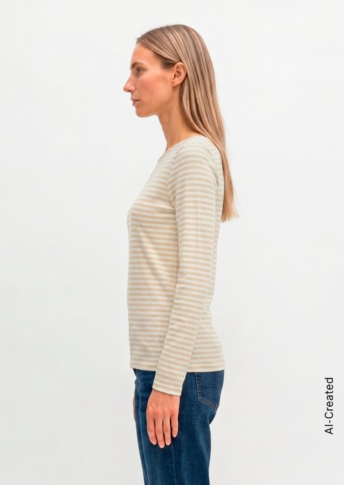 Longsleeve regular — Light Beige