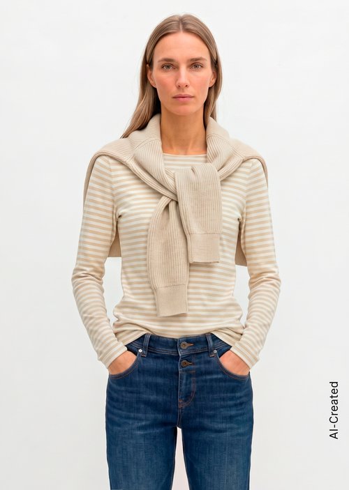 Longsleeve regular — Light Beige