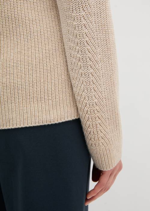 Pullover regular Sandy Melange in Detailansicht