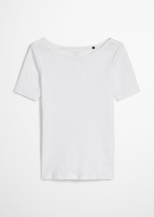 Regular slub jersey T-shirt — White