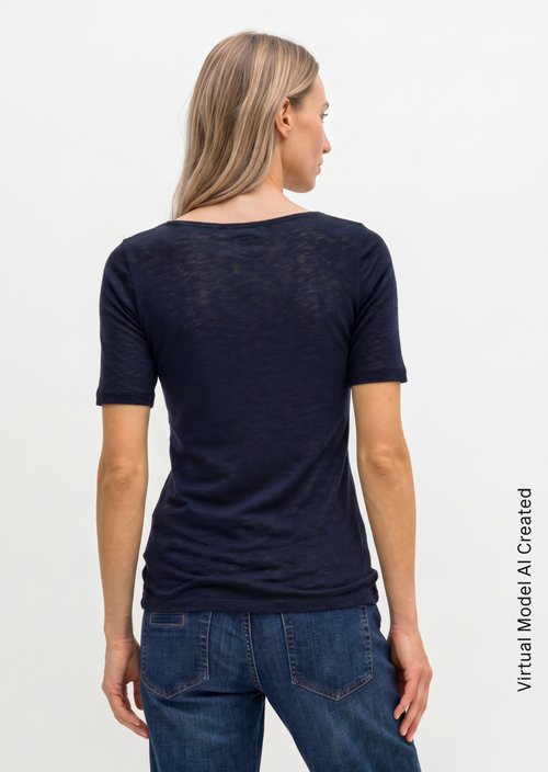 Regular slub jersey T-shirt — Maniac Midnight