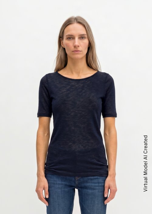 Regular slub jersey T-shirt — Maniac Midnight