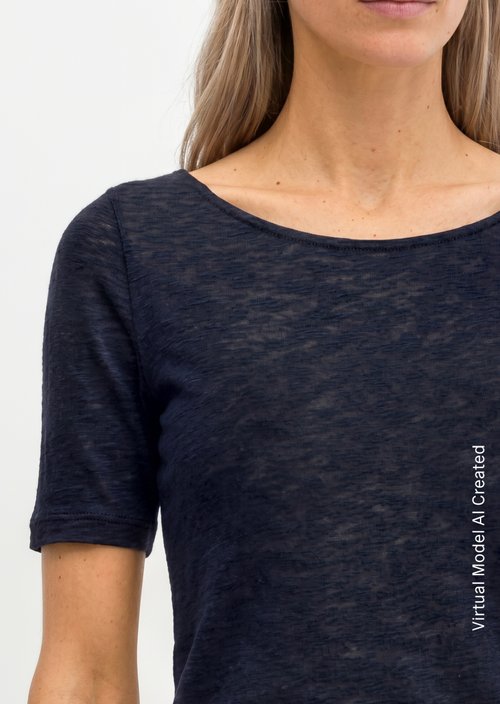 Regular slub jersey T-shirt — Maniac Midnight