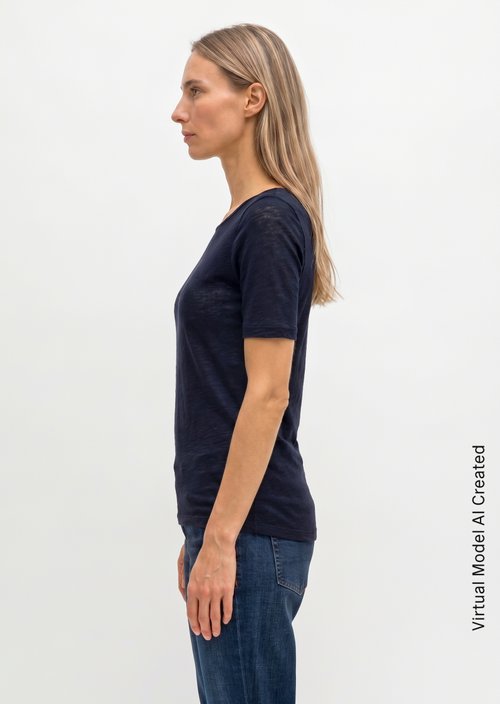 Regular slub jersey T-shirt — Maniac Midnight