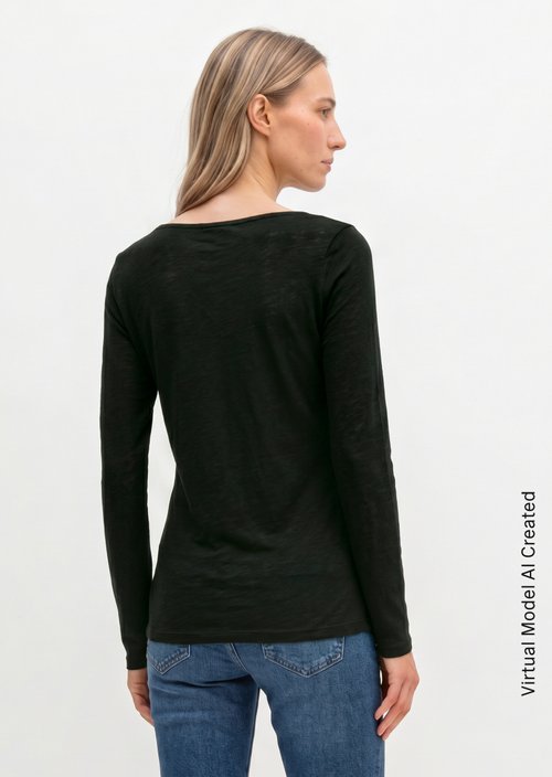 Longsleeve regular — Black