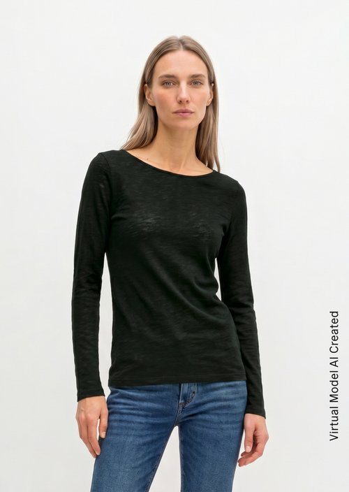 Longsleeve regular — Black