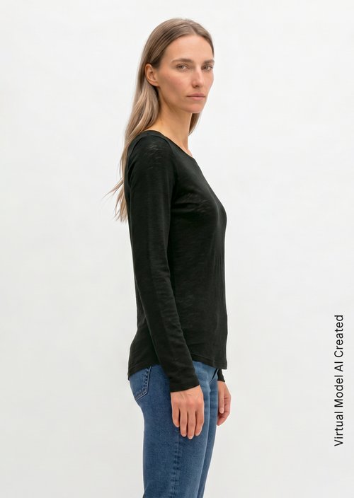 Longsleeve regular — Black