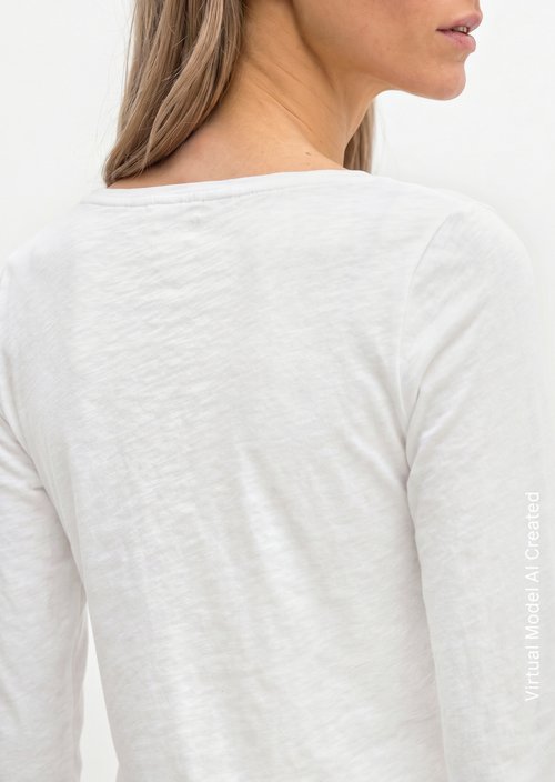 Longsleeve regular — White