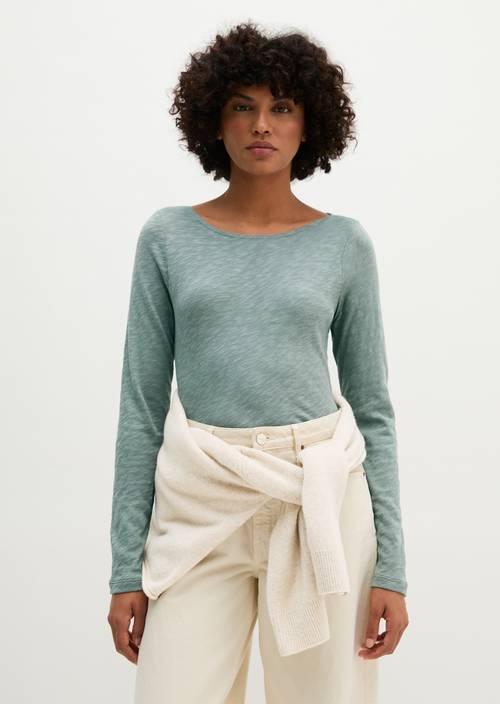 Longsleeve regular Foggy Blue in front view