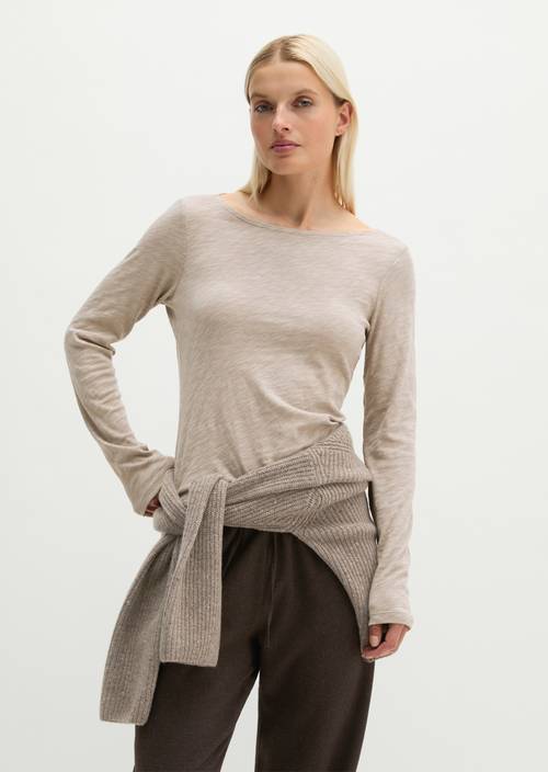 Longsleeve regular Chalky Mauve in front view