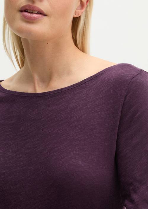 Longsleeve regular Pure Plum in detail view