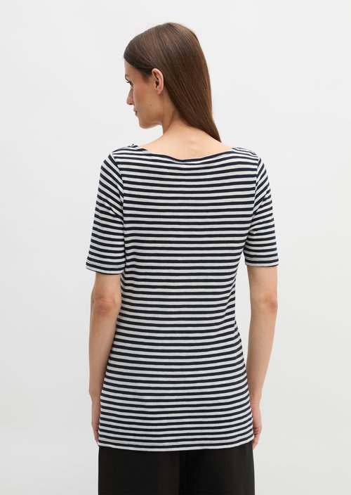 Striped T-shirt in a slim fit — Dark Blue