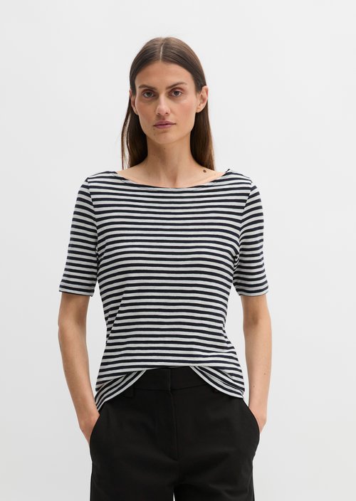 Striped T-shirt in a slim fit — Dark Blue
