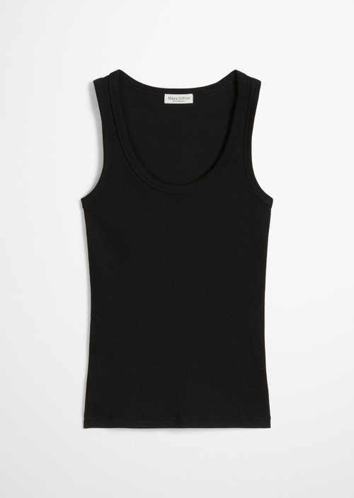 Regular tank top — Black