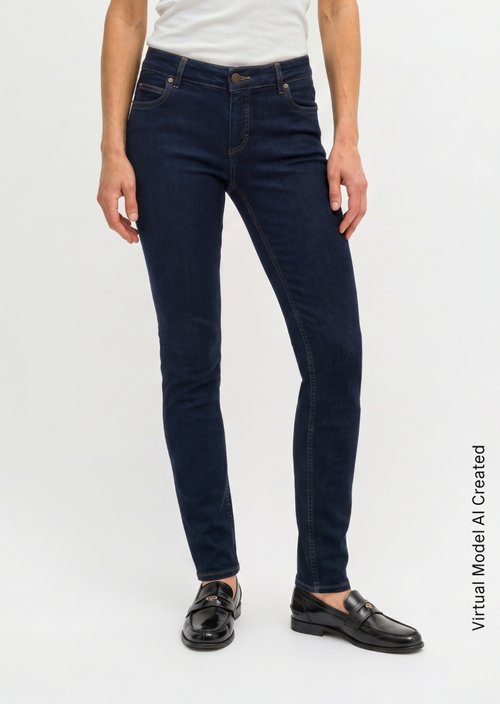 Jeans model Alby slim — Clean Dark Blue Wash