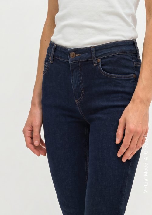 Jeans model Alby slim — Clean Dark Blue Wash