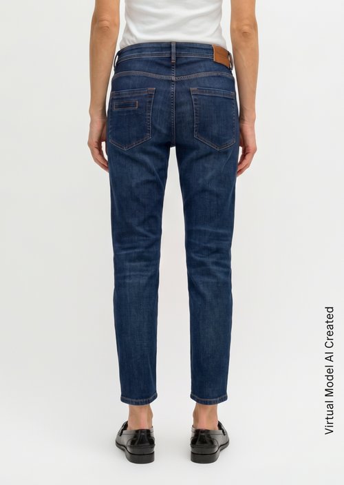 Jeans model Theda boyfriend — Commercial Dark Blue Wash
