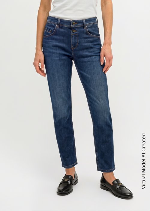 Jeans model Theda boyfriend — Commercial Dark Blue Wash