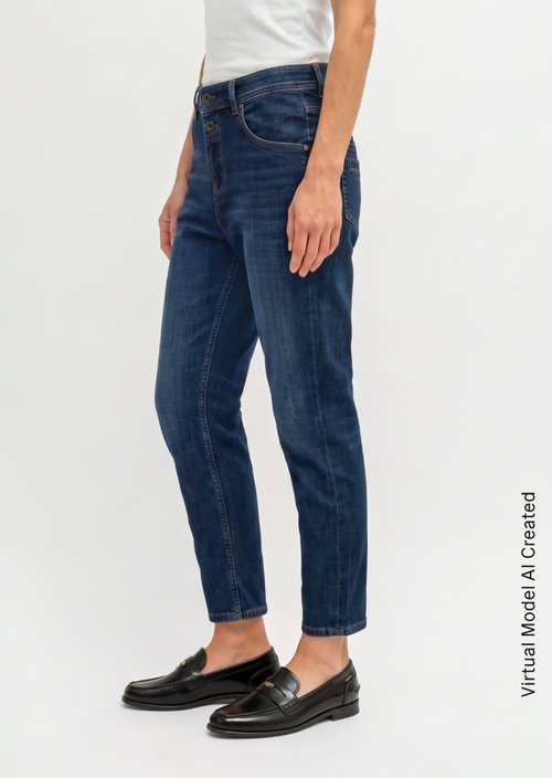 Jeans model Theda boyfriend — Commercial Dark Blue Wash