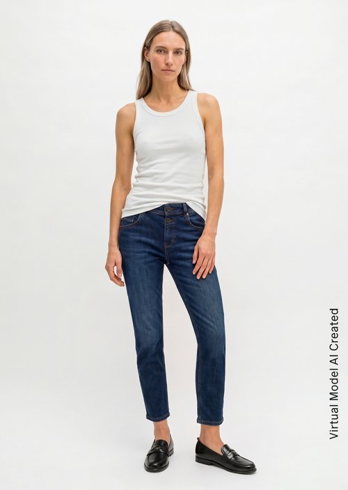 Jeans model Theda boyfriend — Commercial Dark Blue Wash