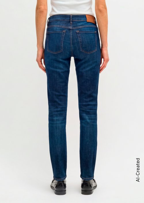 Jeans model Alby slim — Commercial Dark Blue Wash (alternate view)