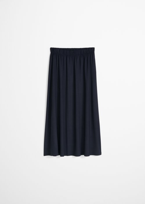Flared jersey skirt — Blue Depths