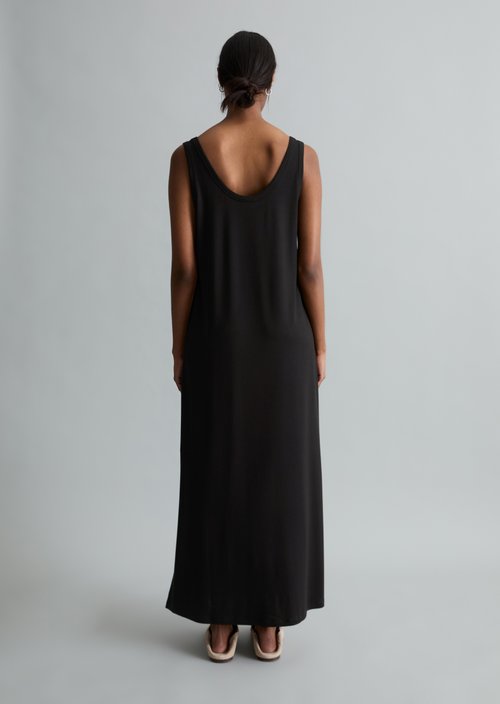 Relaxed jersey dress — Black