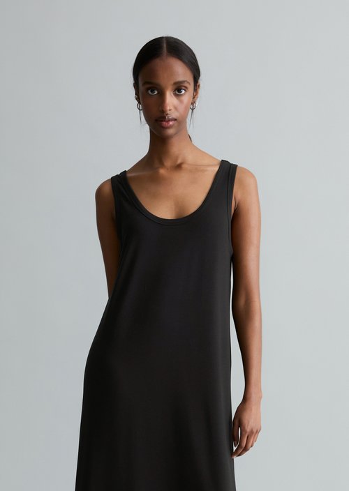 Relaxed jersey dress — Black