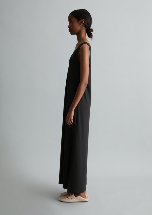 Relaxed jersey dress — Black