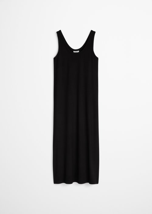 Relaxed jersey dress — Black