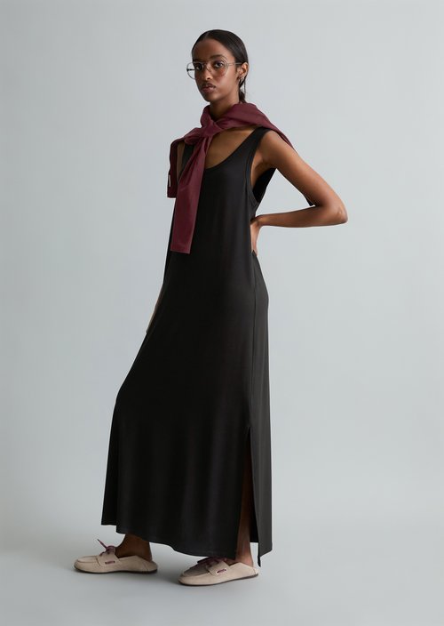 Relaxed jersey dress — Black
