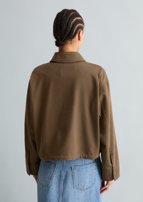 Twill jacket regular — Hazelnut Brown (alternate view)