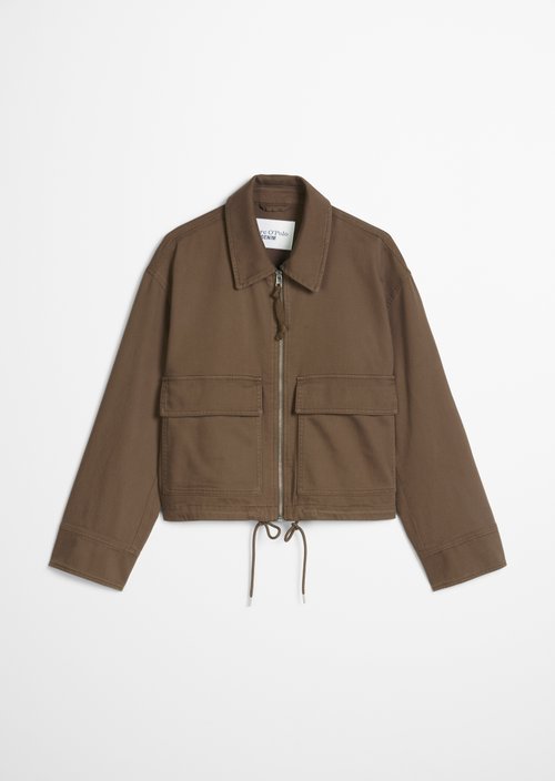 Twill jacket regular — Hazelnut Brown
