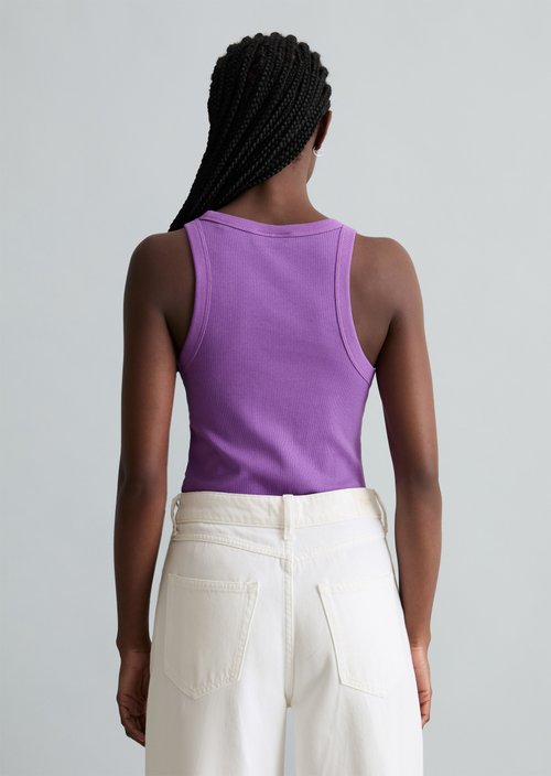 DfC ribbed tank top slim — Grand Violet