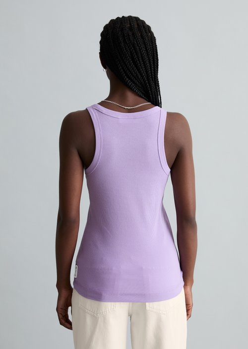 DfC ribbed tank top slim — Wild Orchid