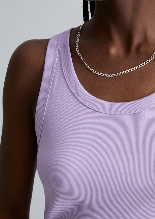 DfC ribbed tank top slim — Wild Orchid